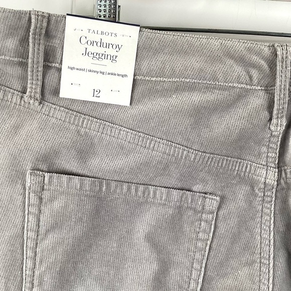 Talbots NWT Flawless Jeans Women's 12 Slim Ankle Gray Stretch Denim High Rise - Picture 8 of 10